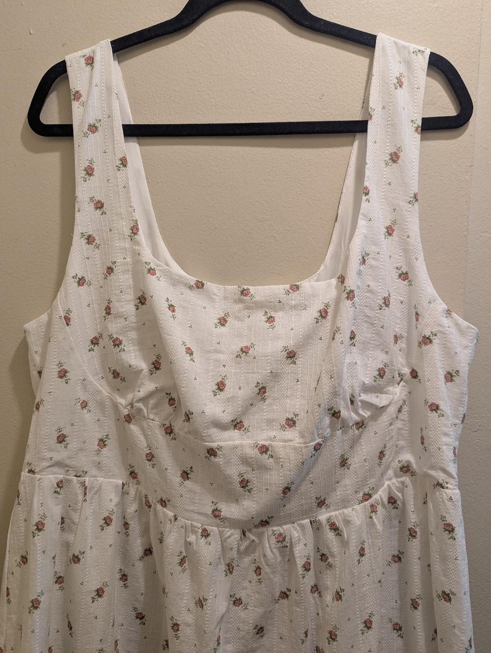 Princess Polly Samana Mini Dress White Curve Square Neck Cotton Floral- 14 - Picture 6 of 15